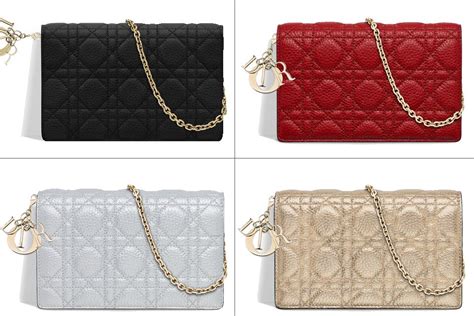 lady dior woc colors|Dior wallets on chain.